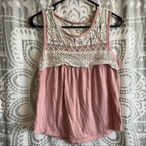 Pink Lacy Top (size M)